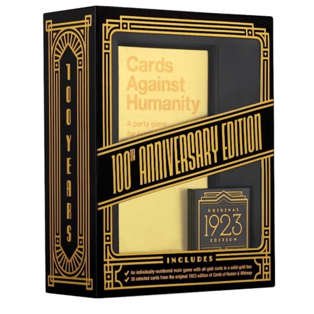Cards Against Humanity: 100th Anniversary Edition Gold Main Game Gold Foil Cards